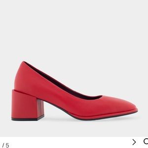 Aerosoles Women's Mid Heel Pump In Red Alae